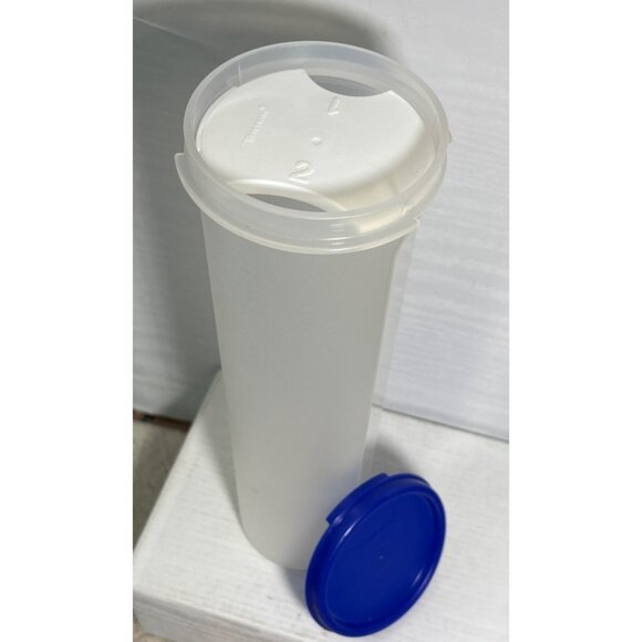 Vtg Tupperware Modular Mates Spaghetti Dispenser 1661 Measuring Insert Blue Seal - Picture 2 of 7